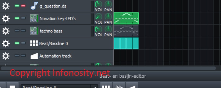 Example Novation LED in LMMS